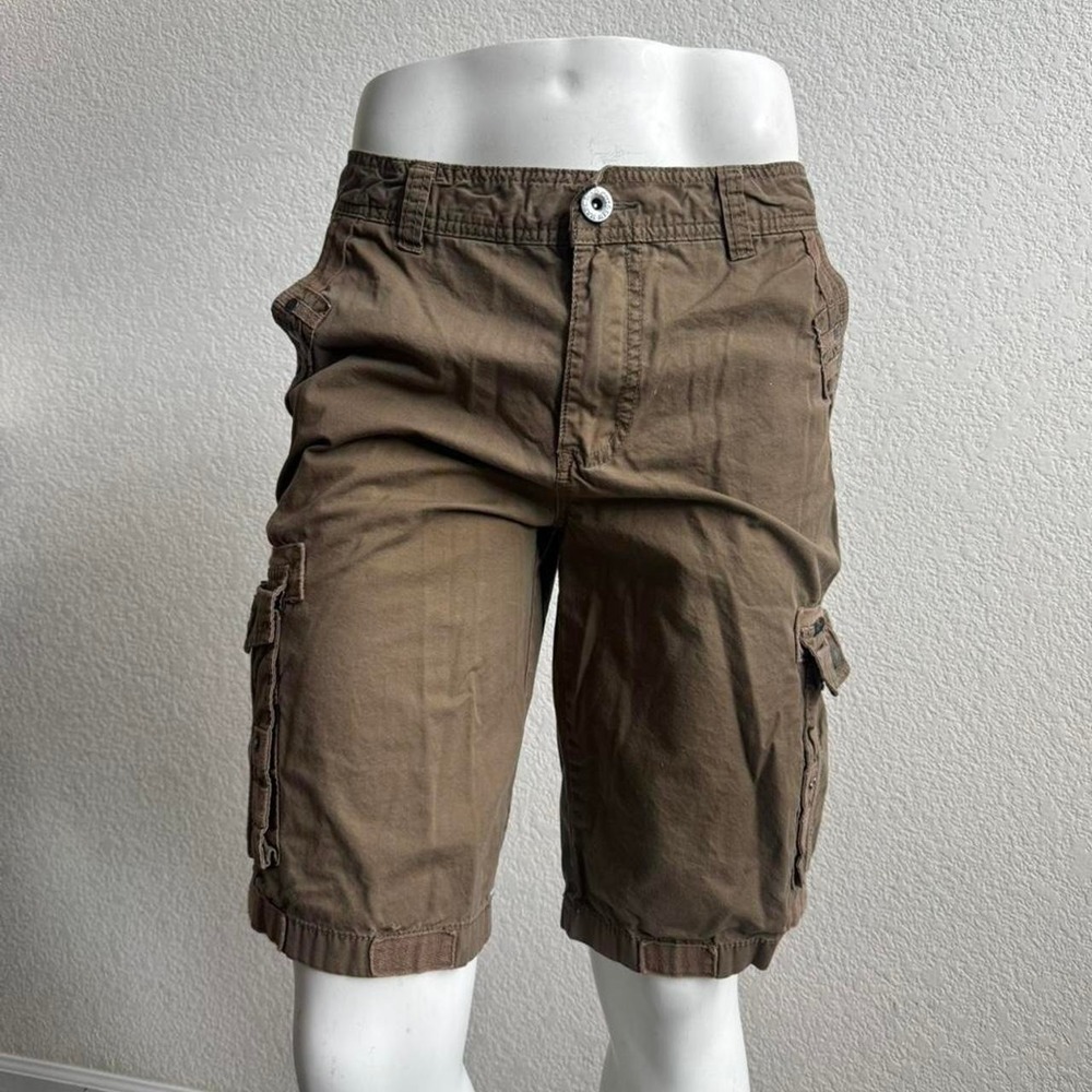Marc Ecko brown cargo shorts.